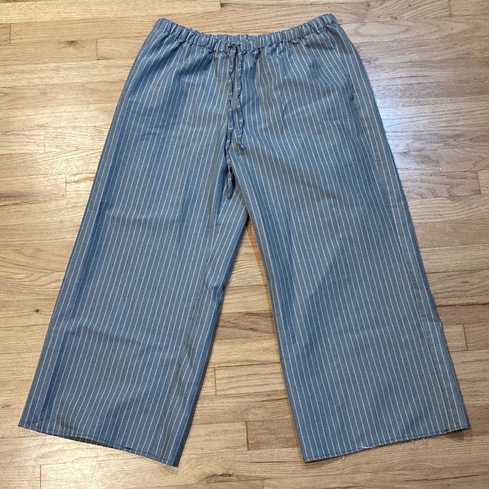 Forever 21 White Striped Wide Leg Pants